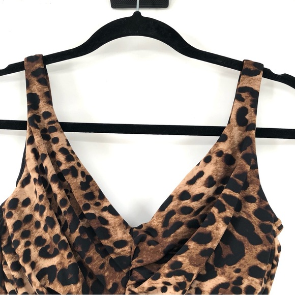 MAGICSUIT by MIRACLESUIT Slimming Ruched One Piece Swimsuit Animal Print Cheetah - Picture 3 of 10